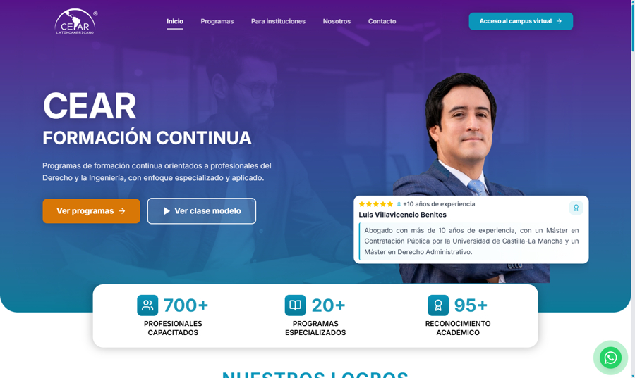 Inicio de la plataforma CEAR Latinoamericano